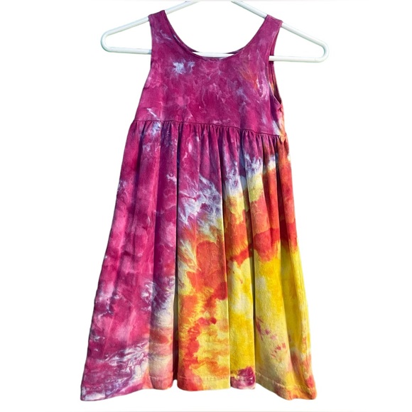 Tie Dye Dress Tank Top Dress for Toddler - Picture 4 of 5